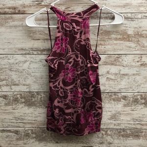 Floral halter top